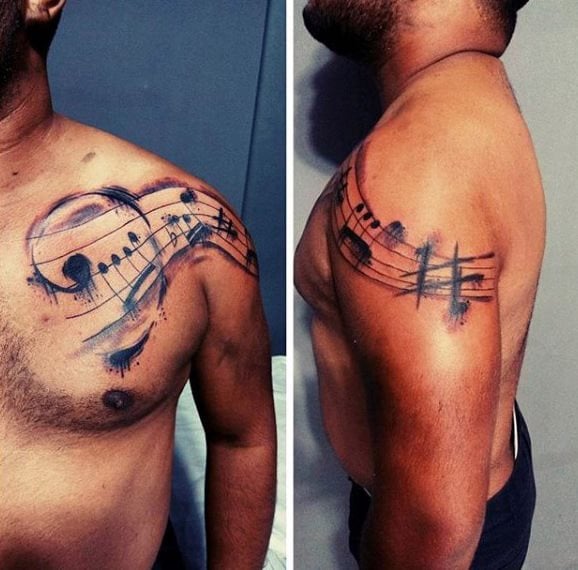 tatuaggio nota musicale 210