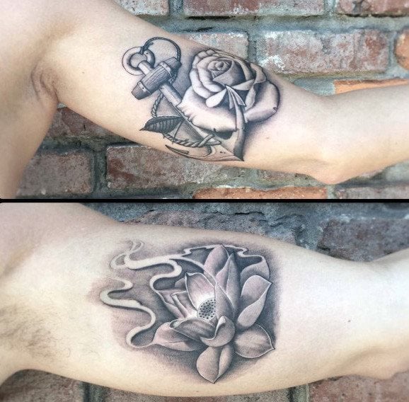 tatuaggio fiore di loto 136
