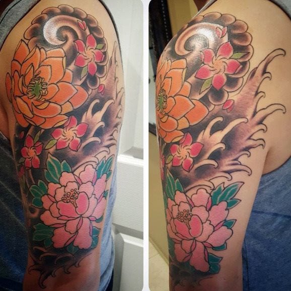tatuaggio fiore di loto 196