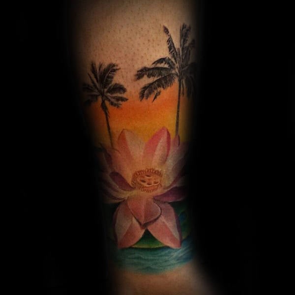 tatuaggio fiore di loto 208