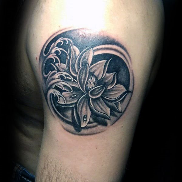 tatuaggio fiore di loto 34