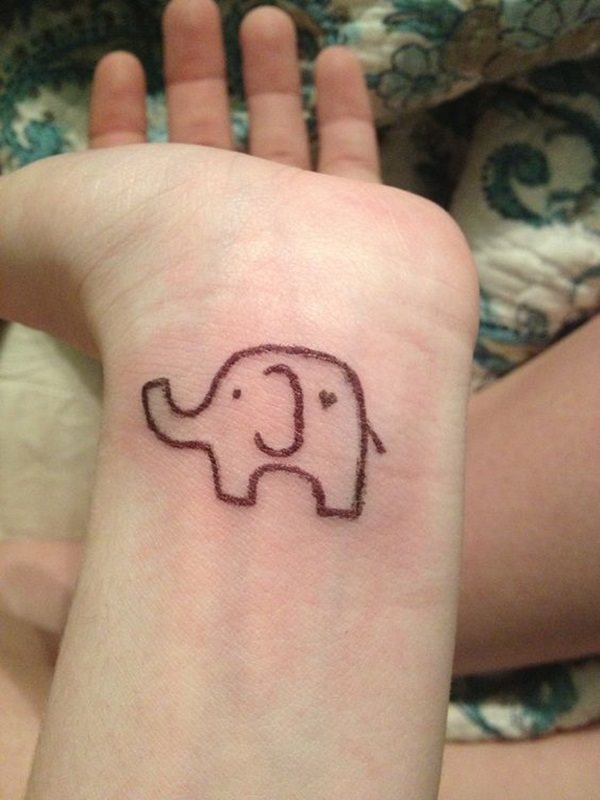 tatuaggio elefante 129