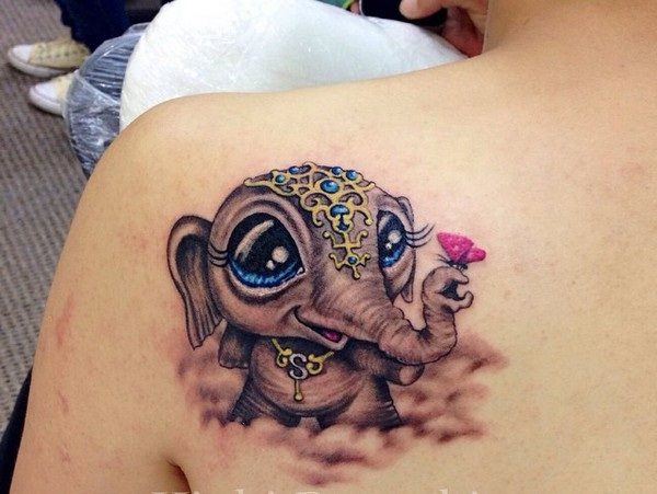 tatuaggio elefante 584