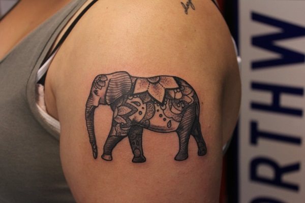 tatuaggio elefante 753