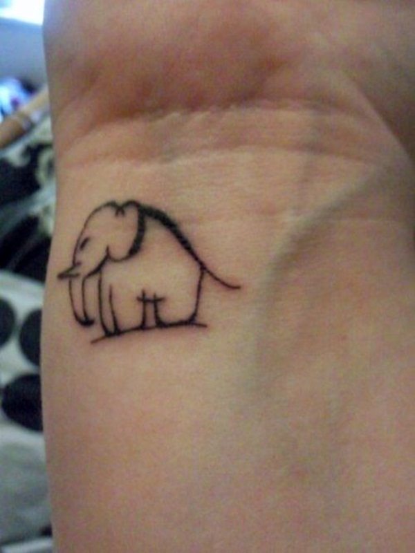 tatuaggio elefante 90
