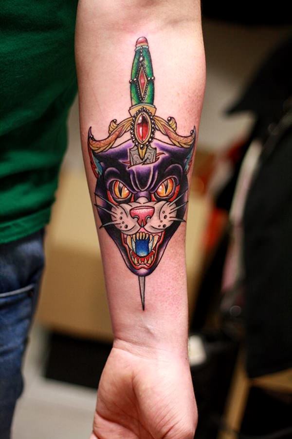 tatuaggio puma pantera 88