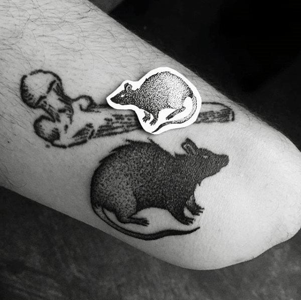 tatuaggio ratto topo 188