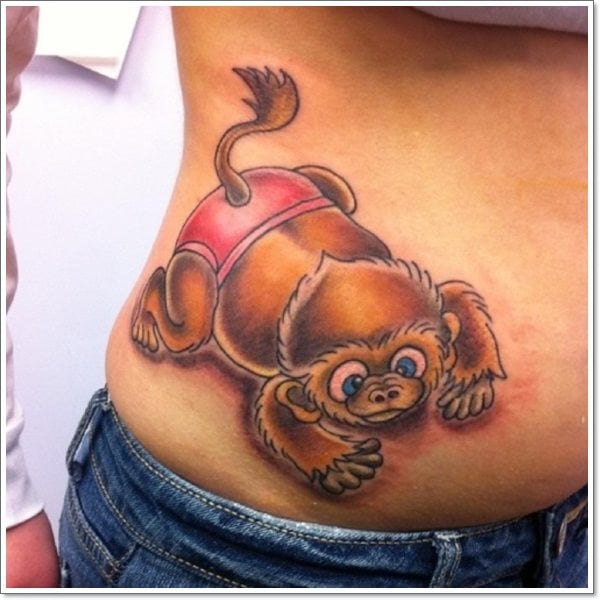 tatuaggio scimmia 314