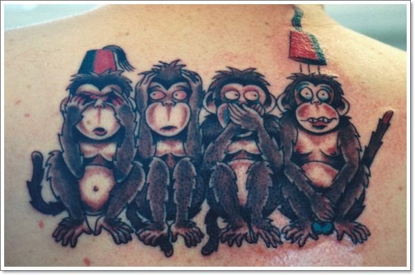 tatuaggio scimmia 354