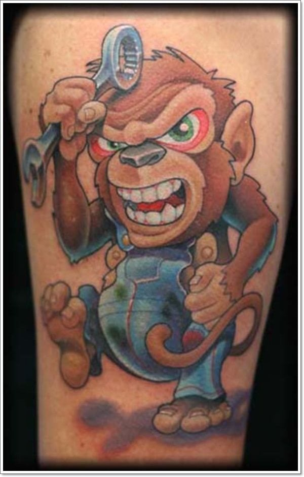 tatuaggio scimmia 398