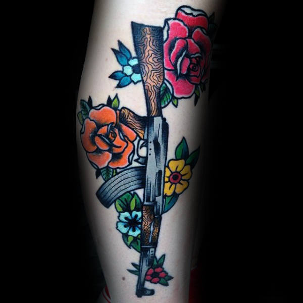 tatuaggio arma ak47 33