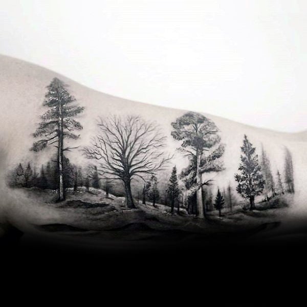 100 Tatuaggi con i boschi (con significato)