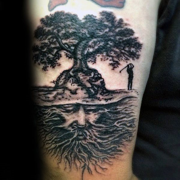 tatuaggio radici di albero 69