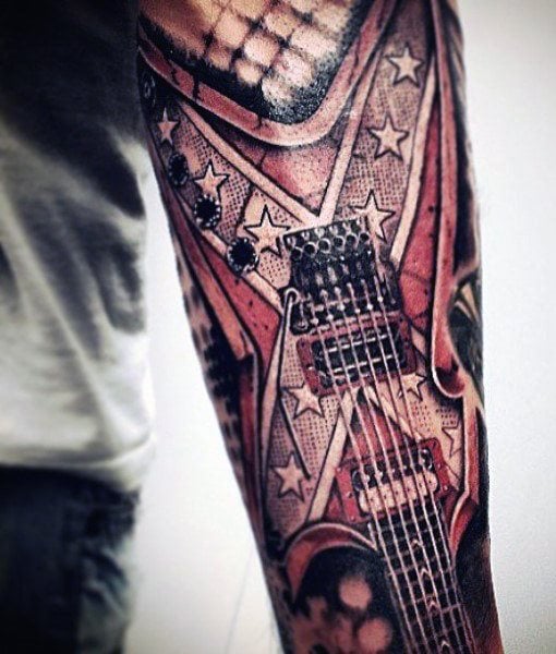 tatuaggio chitarra 17