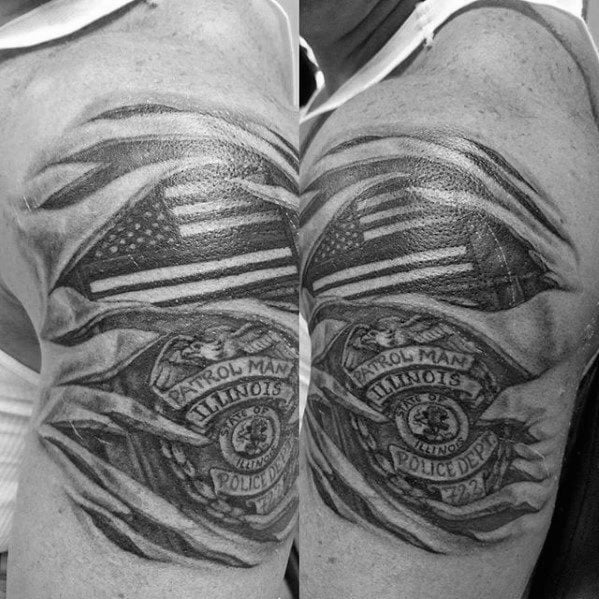 tatuaggio polizia 77