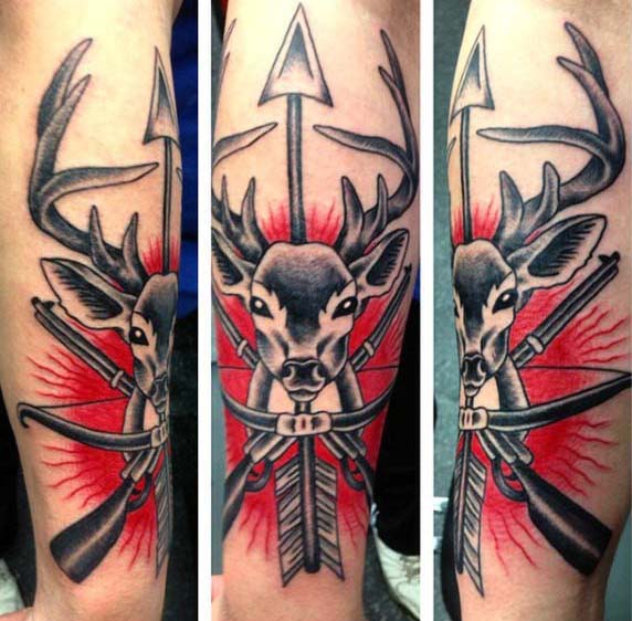 tatuaggio arco freccia 17