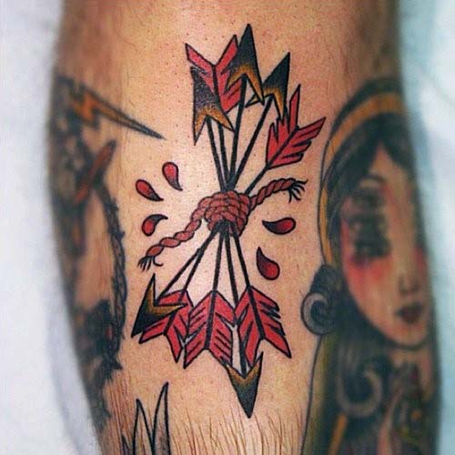 tatuaggio arco freccia 31
