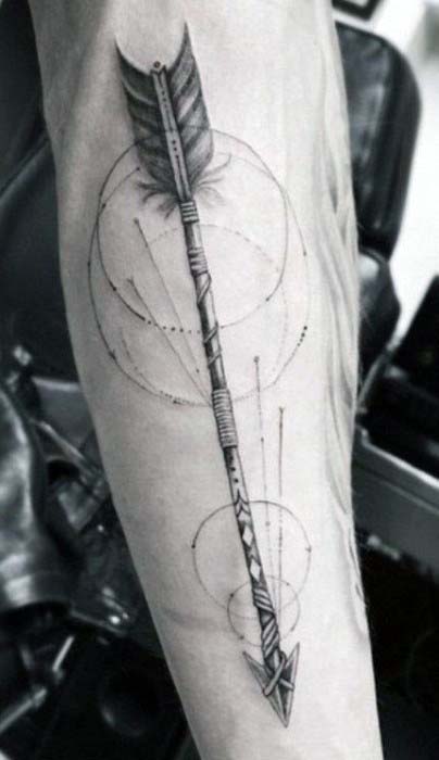 tatuaggio arco freccia 65
