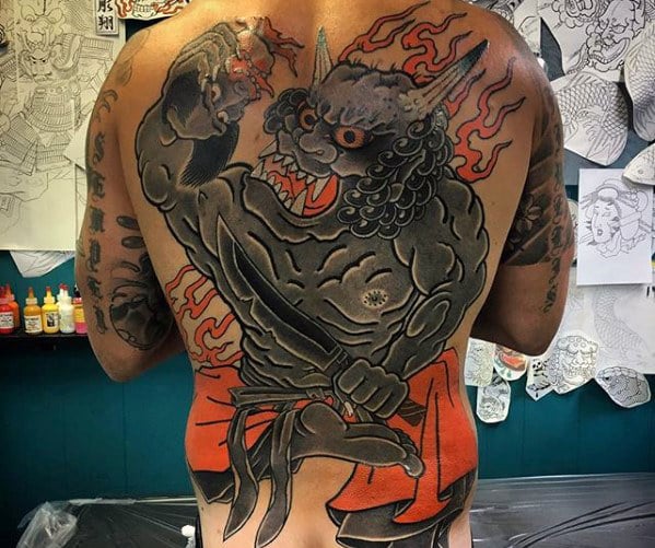 tatuaggio demone giapponese oni 19