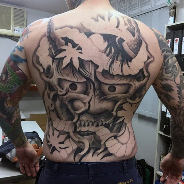 tatuaggio demone giapponese oni 55