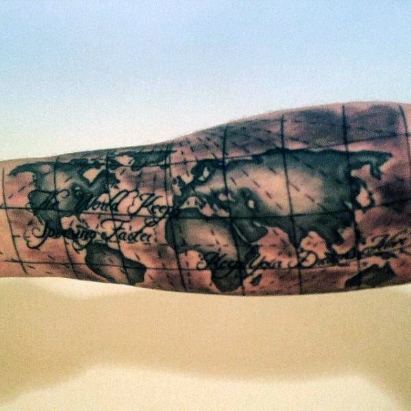 49 Tatuaggi con le MAPPE: Cartografiche, antiche e moderne