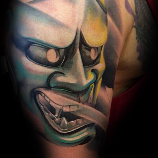 tatuaggio maschera Hannya 01