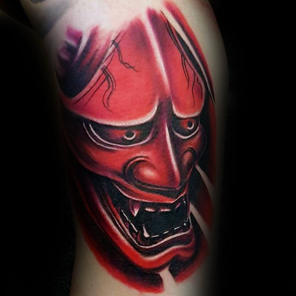 tatuaggio maschera Hannya 141
