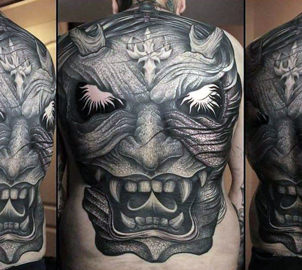 tatuaggio maschera Hannya 149