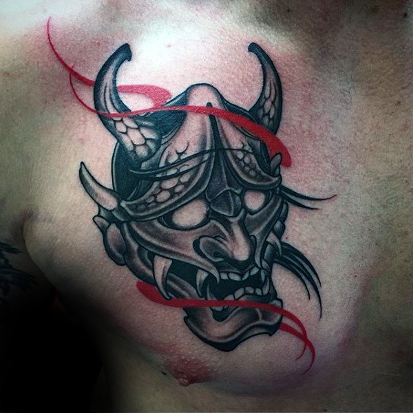 tatuaggio maschera Hannya 95