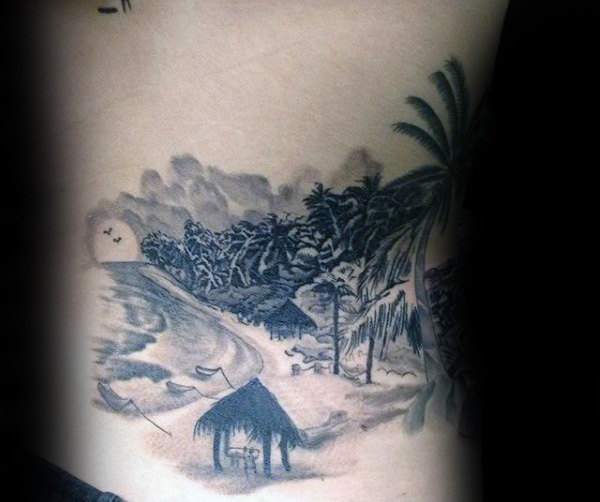 tatuaggio paesaggio 113
