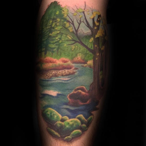 tatuaggio paesaggio 125