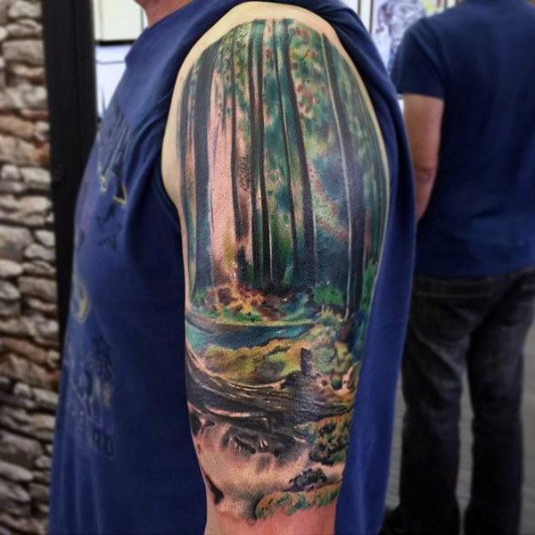 tatuaggio paesaggio 131