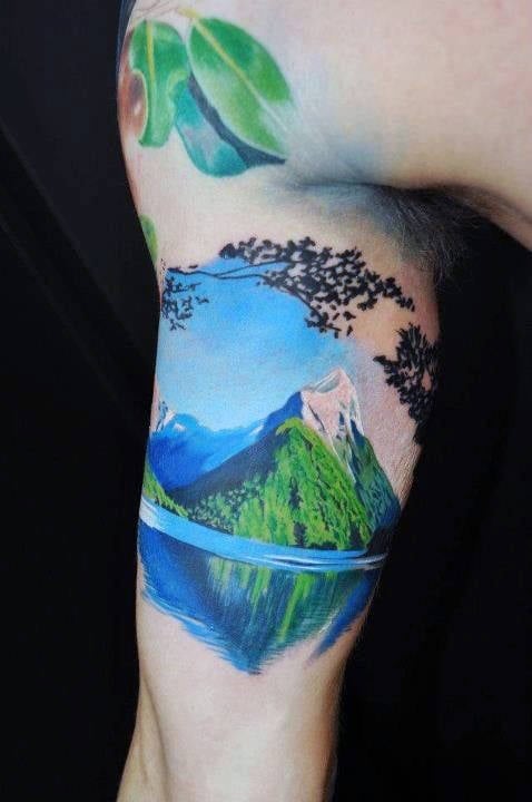tatuaggio paesaggio 169