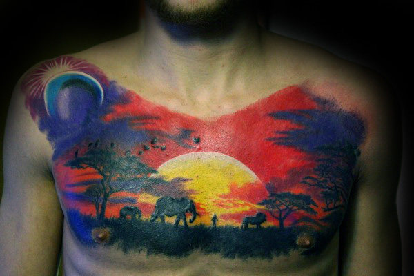 tatuaggio paesaggio 37