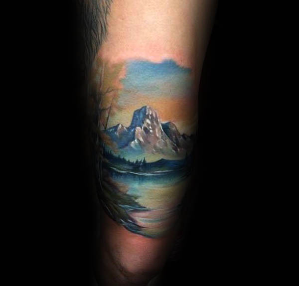 tatuaggio paesaggio 99