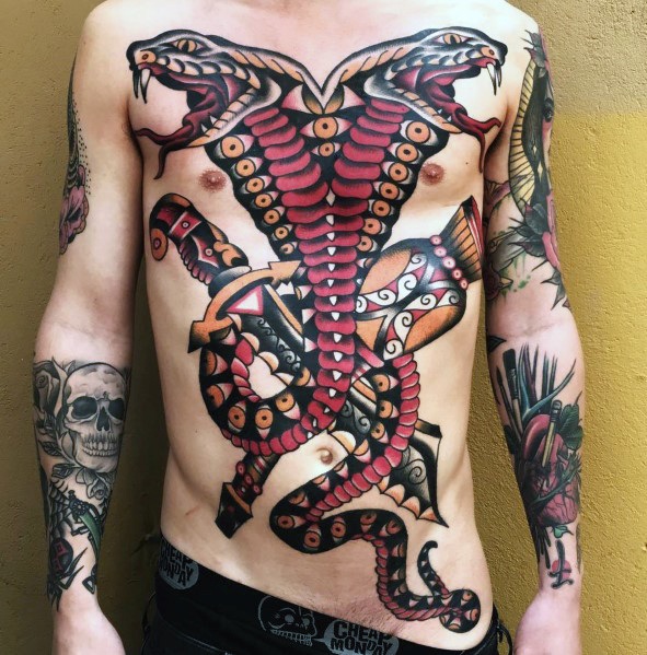 tatuaggio serpente a due teste 07
