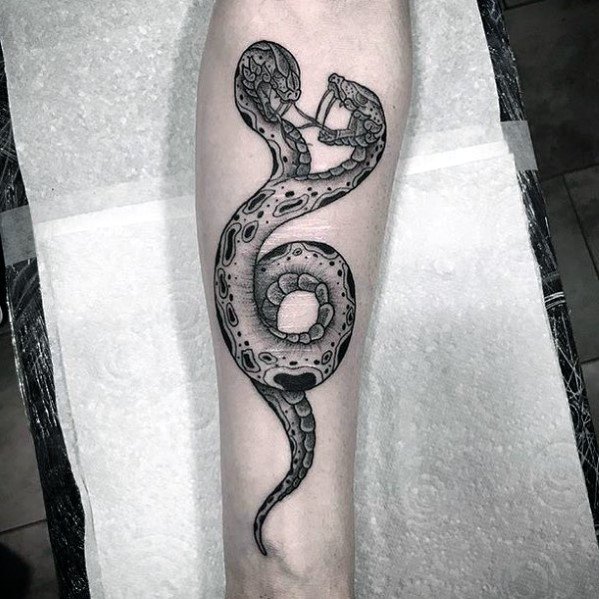 tatuaggio serpente a due teste 29
