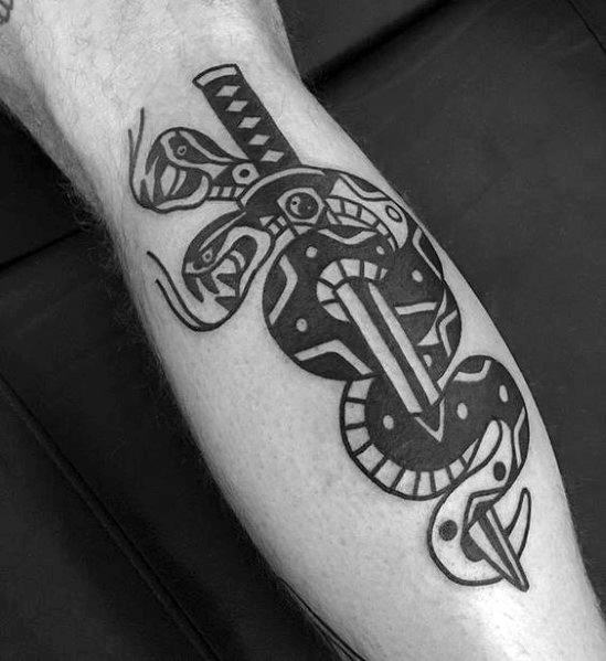 tatuaggio serpente a due teste 31