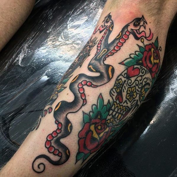 29 Tatuaggi con il serpente a due teste (con significato)