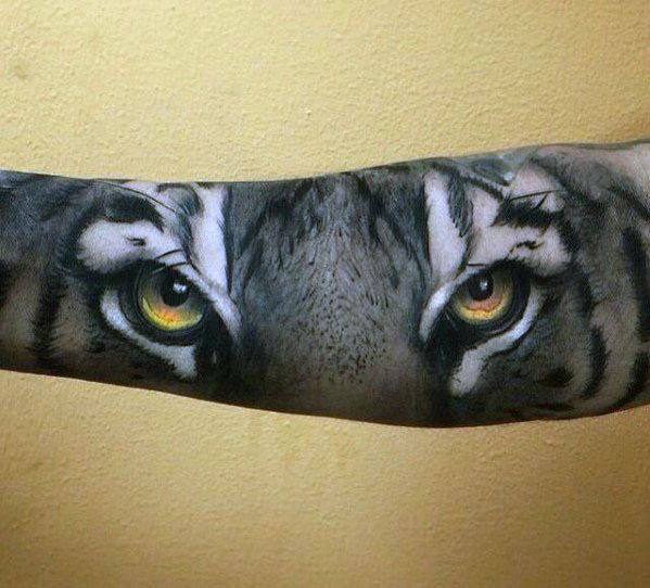 tatuaggio occhi di tigre 29