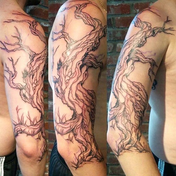 tatuaggio ulivo albero 42