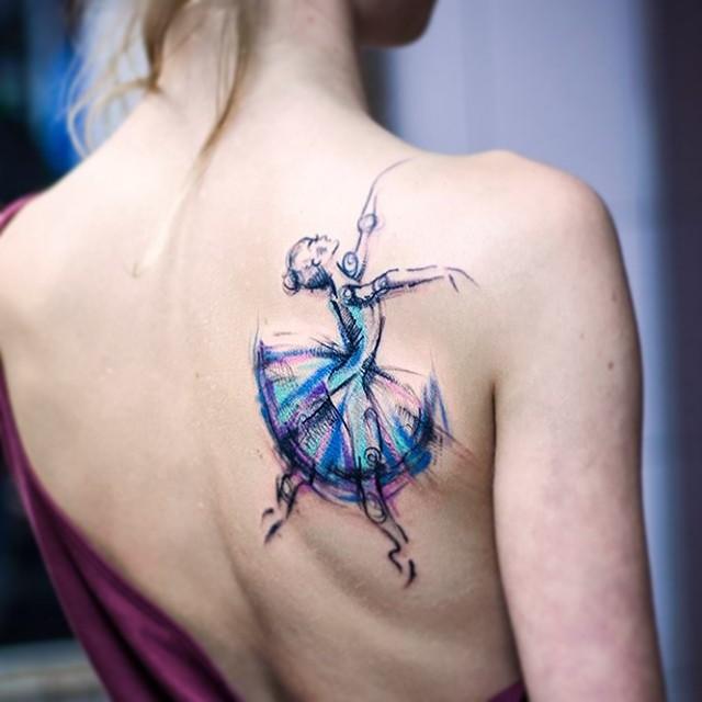 tatuaggio ballerina danzatrice 23