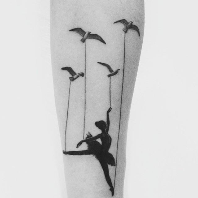 tatuaggio ballerina danzatrice 35