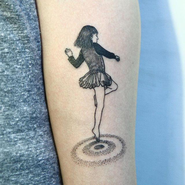tatuaggio ballerina danzatrice 47