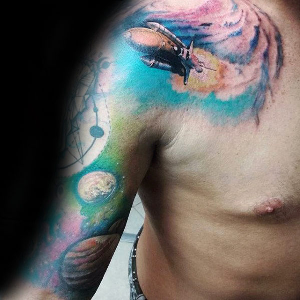 tatuaggio navicella spaziale 61