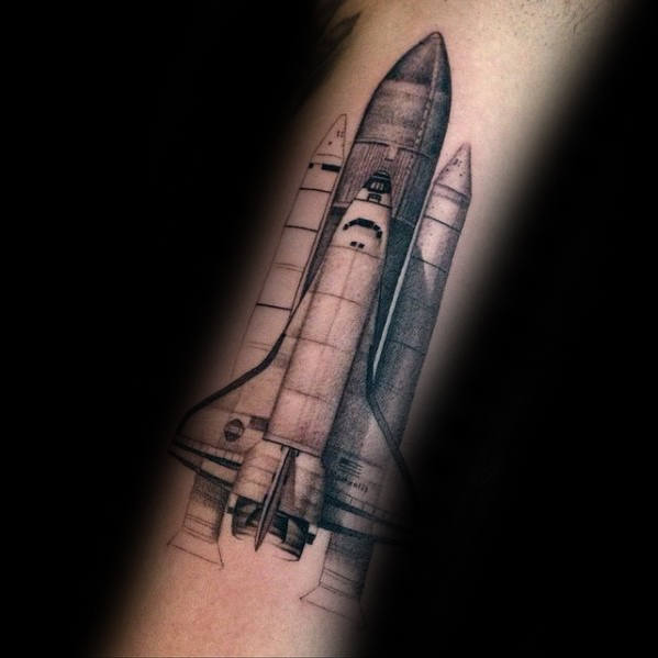 tatuaggio navicella spaziale 75