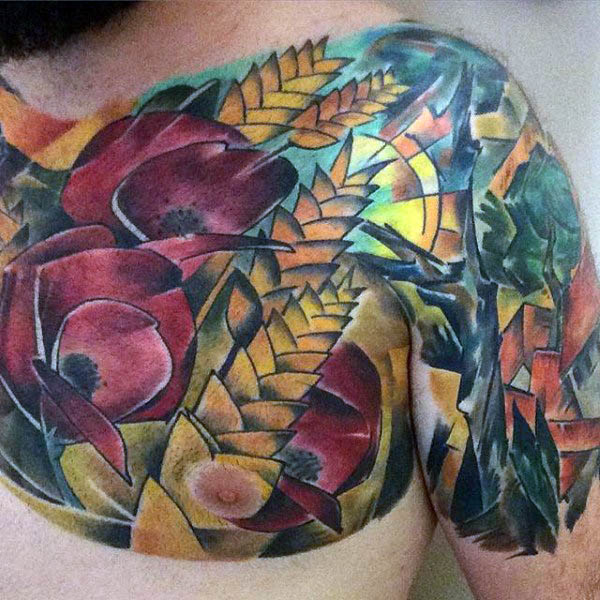 tatuaggio papaveri 107