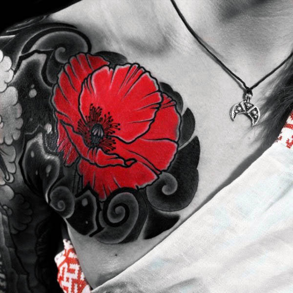 tatuaggio papaveri 91