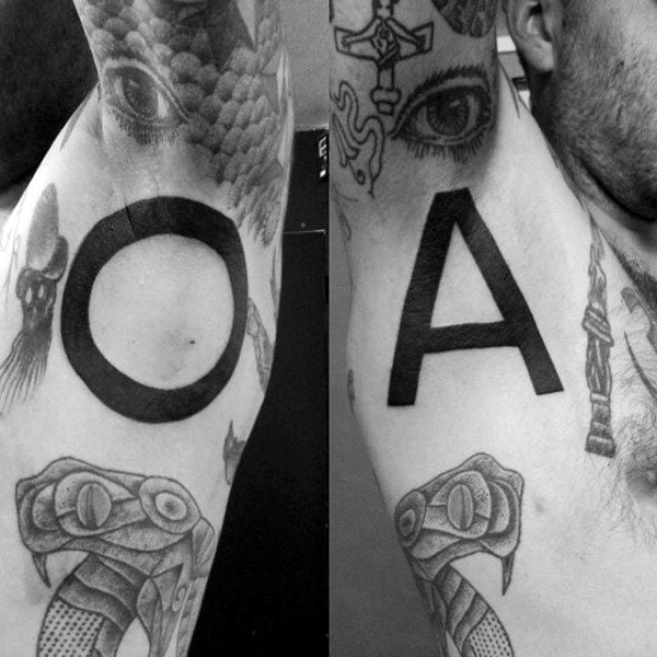 30 Tatuaggi con l'Alfa e l'Omega (con significato)