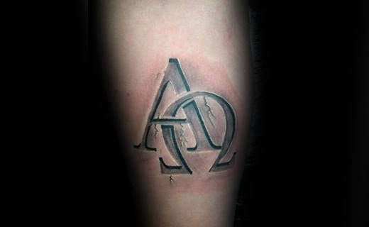 tatuaggio alfa omega 07